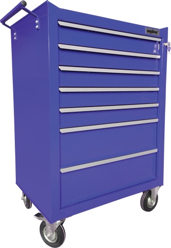 Тележка инструментальная 7-ми полочная Ombra OTT47B-R (синяя) фото 1