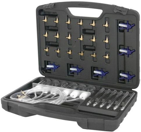 Приспособление для проверки работы дизельных форсунок Common Rail в наборе, Thorvik DFMS (53872) фото 1