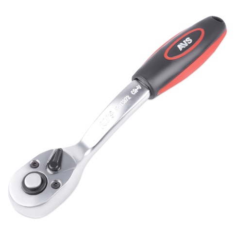 Рукоятка трещоточная 3/8"DR 72 зубца (пластиковая ручка) AVS RH13872 фото 3