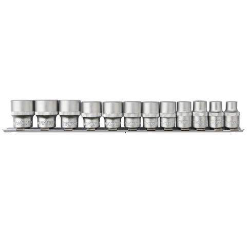 Набор головок торцевых 3/8"DR, 8-19 мм, 12 предметов, Thorvik S12S1112SM (54359) на держателе фото 1
