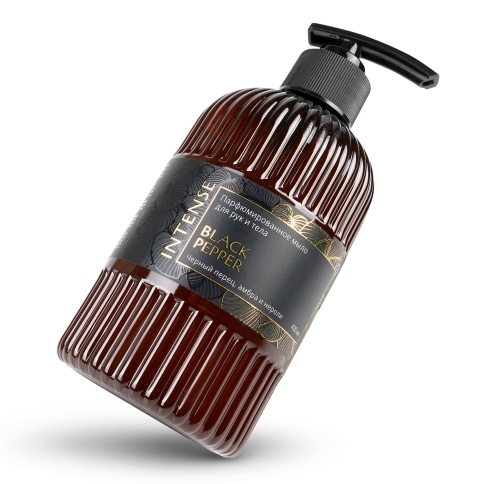 Жидкое мыло парфюм. Intense "Black pepper/чёрный перец" 400 мл. с дозатором Clean&Green CG8511 фото 2