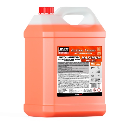 Автошампунь для б/к мойки AVS "Active Foam" 1:9-12 PF-90 MAXIMUM 6 кг фото 1