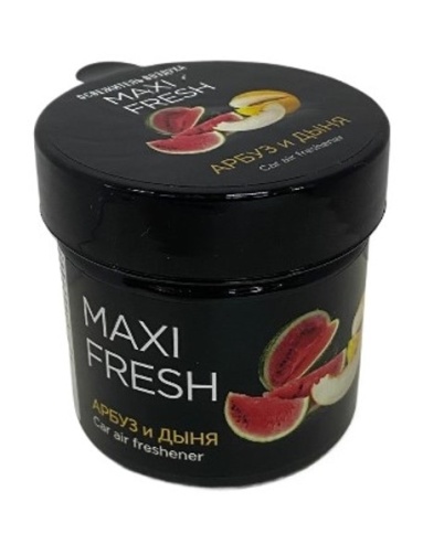 Ароматизатор воздуха MAXI FRESH CMF-125 "Арбуз и Дыня" (банка, 100 гр.) фото 1