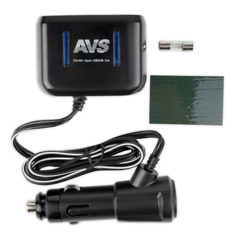 Разветвитель прикуривателя AVS 12/24 (на 2 выхода) CS204  фото 1