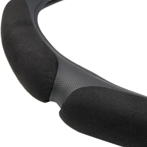 Спонжевая оплетка руля AVS SP-426M-B ( размер M, черный) - Серия "Sponge" фото 2