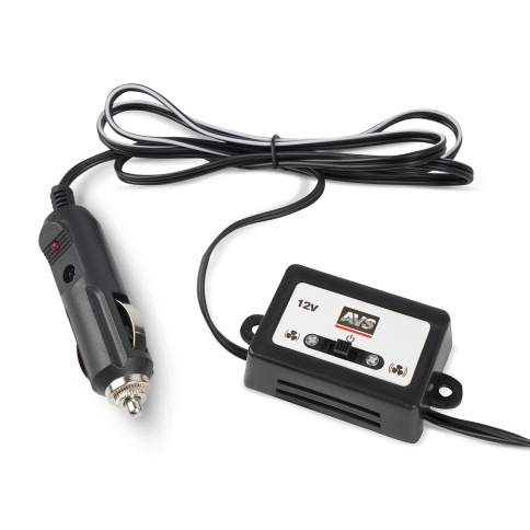 Вентилятор автомобильный AVS 8048 12В 8" (корпус: металл, переключатель, цвет: серебристый) фото 2