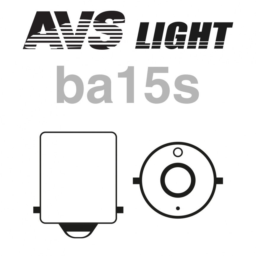 Лампа AVS Vegas 12V. P21W(BA15S)"red" BOX(10 шт.) фото 2