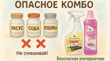 Опасное комбо: что нельзя смешивать при уборке